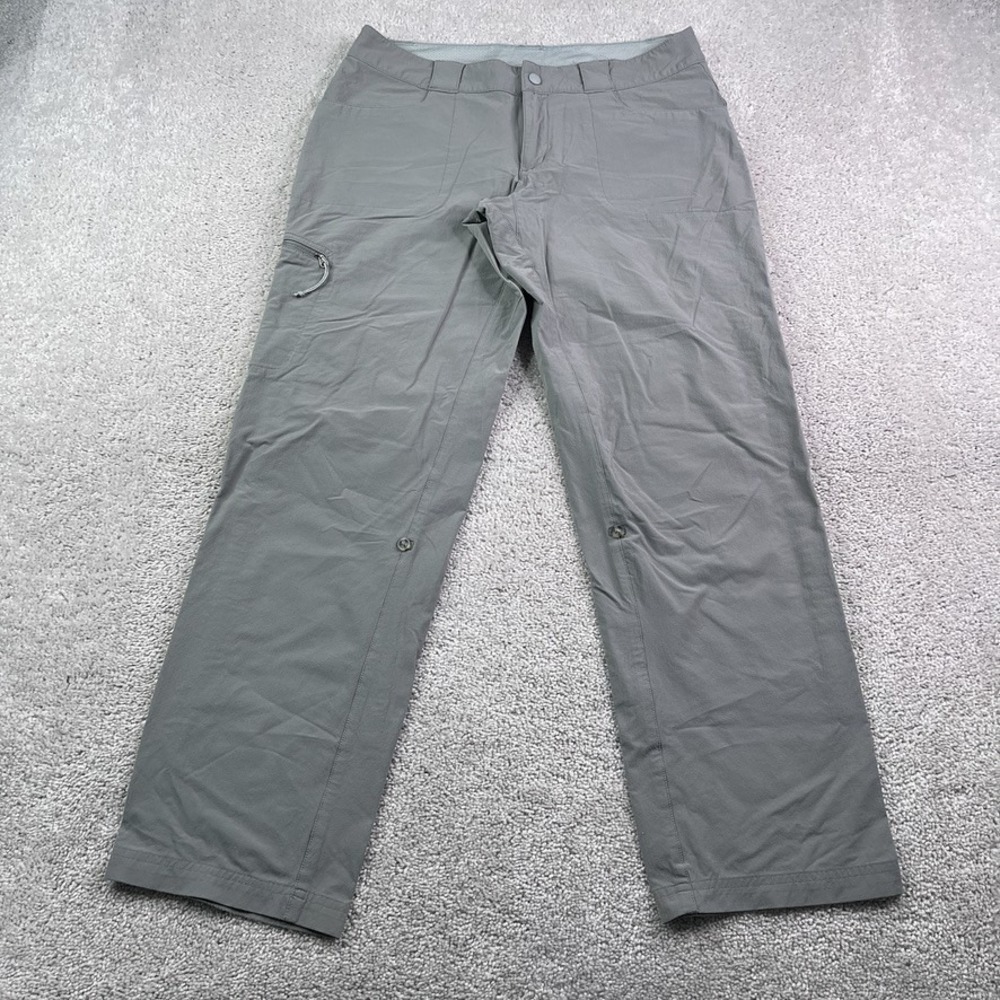 Eastern Mountain Sports EMS Pants Womens 6 Short Grey Lightweight Roll Up Cuff
